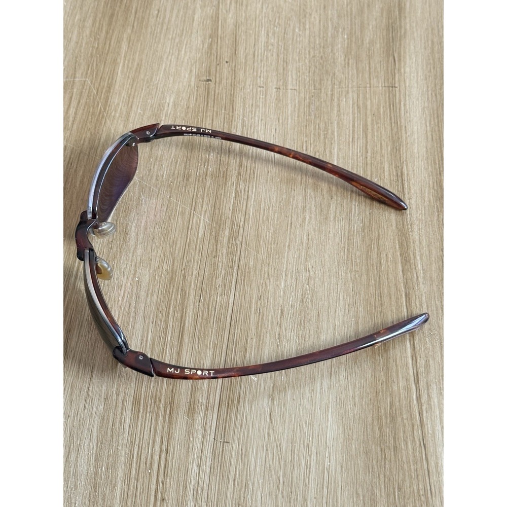 MAUI JIM Sandy Beach/Brown Tortoise MJ-408-10 Sport Half-Rim Sunglasses - Picture 4 of 13